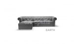 καναπές γωνιακός με κρεβάτι earth penisola noctis