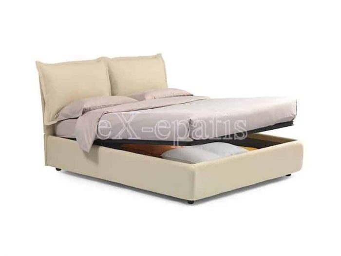 κρεβάτι διπλό με αποθηκευτικό χώρο melany noctis (2)