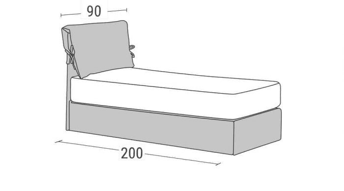 Καναπές Κρεβάτι Benefit Linea Strom Διαστάσεις