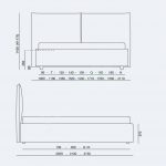 Κρεβάτι Bridge Project Noctis - Διαστάσεις