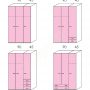 Wardrobe Volo Colombini 3Phyllh-135 1