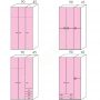 Wardrobe Volo Colombini 3Phyllh-135 1