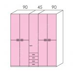 Wardrobe Volo Colombini V367C