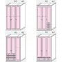 Wardrobe Arcadia Colombini 3Phyllh