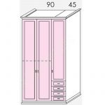 Wardrobe Arcadia Colombini R30.47D