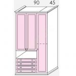 Wardrobe Arcadia Colombini R30.52F