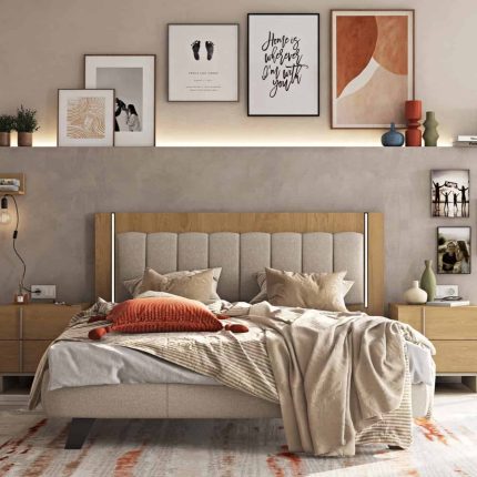 Dressed Wooden Bed MOD S-Letto